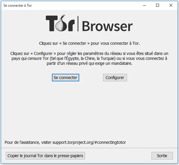 Lancement de tor browser-naviguer en toute securité