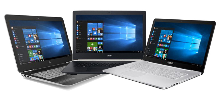 Ordinateurs portables Hp, Acer & Asus