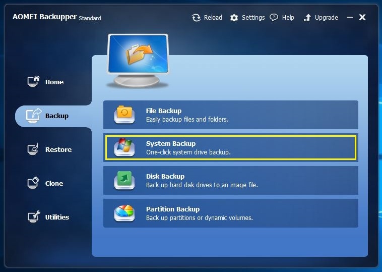 Aomei Backupper pour Sauvegarder et restaurer les pilotes Windows