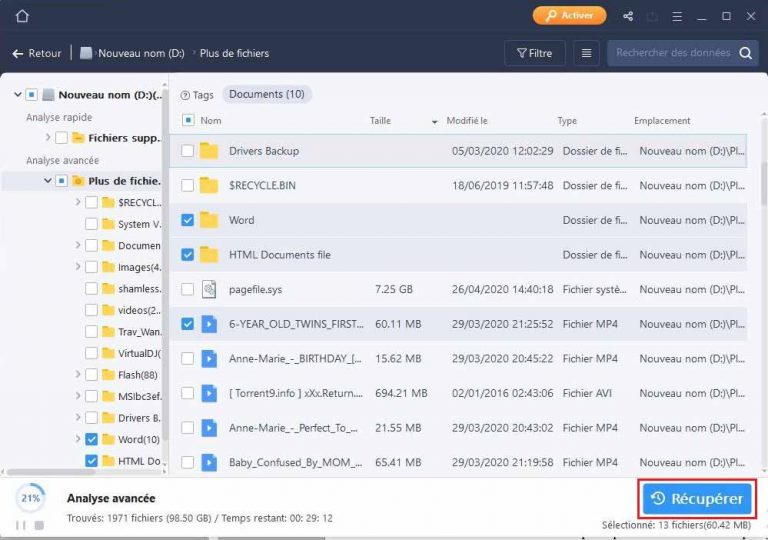 Récupérer les fichiers corrompus sur PC Wondows et Mac
