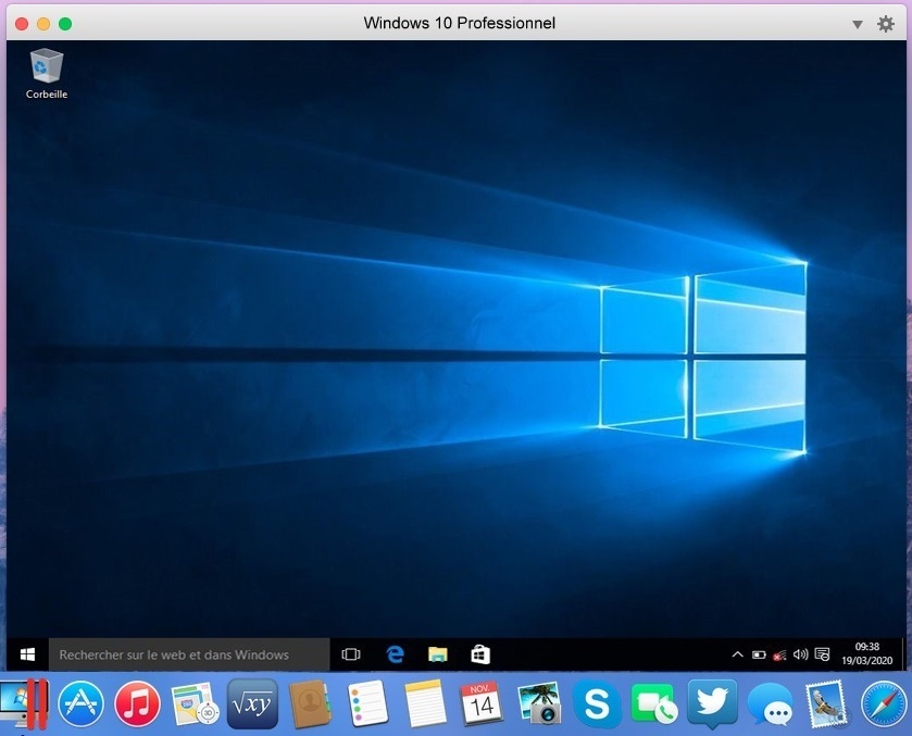 Utilisation de Windows sur Mac sur machine virtuelle
