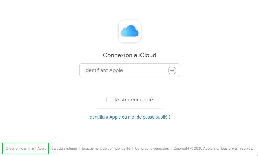 Créer un compte iCloud Mail gratuitement