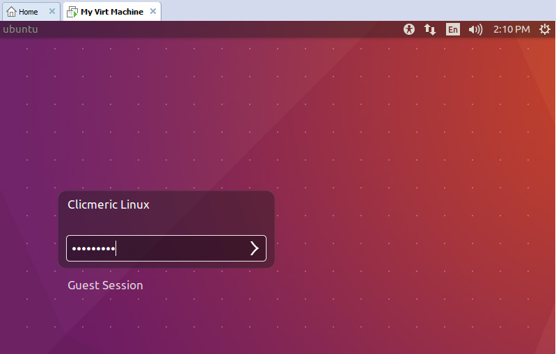 Fin d'installation de Ubuntu, connexion au système