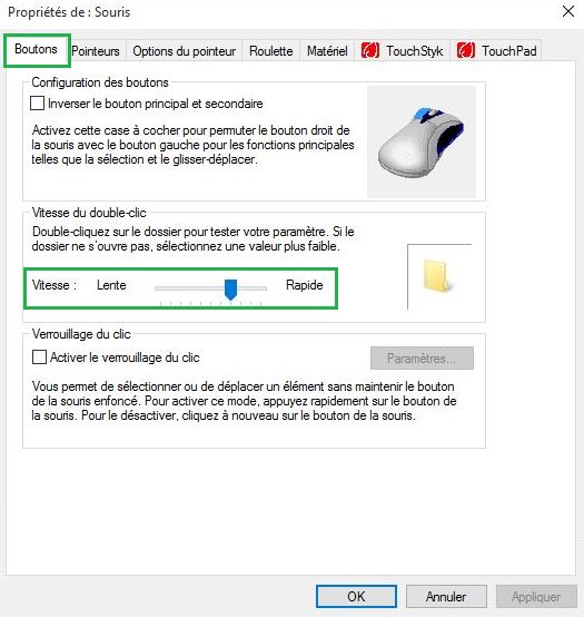 Augmenter la vitesse d'une souris trop lente sur Windows