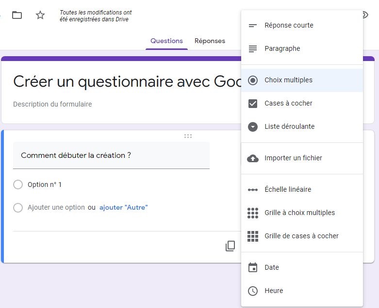 Comment créer un questionnaire avec Google Forms très facilement