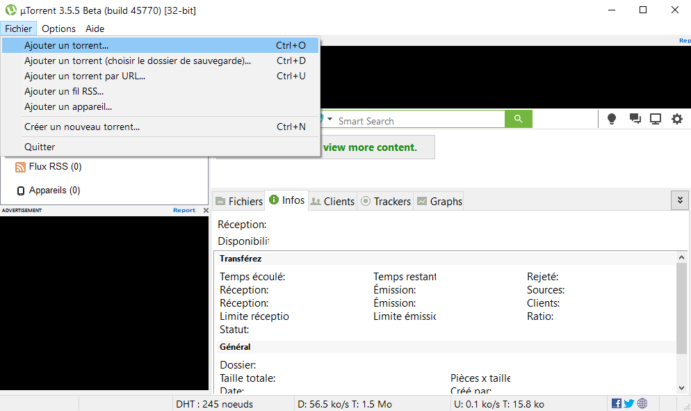 Ajout du nouveau fichier torrent