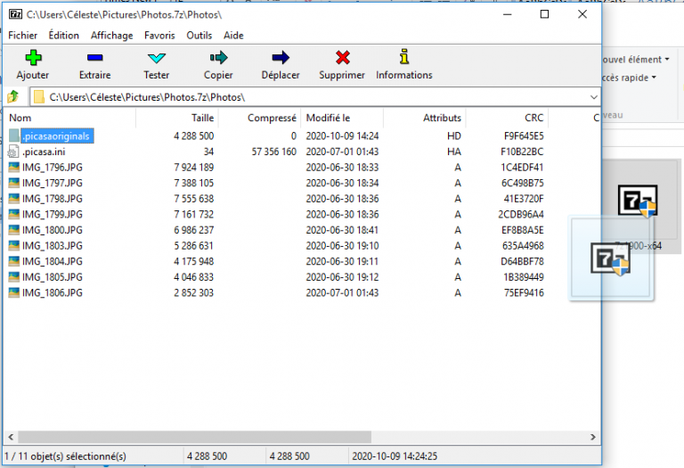 Protéger un fichier ZIP avec mot de passe 7Zip et WinRAR