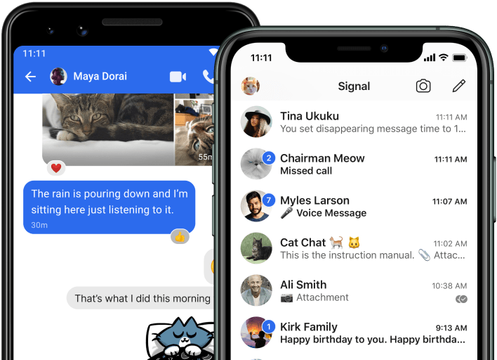 Signal Messenger pour Android et iPhone