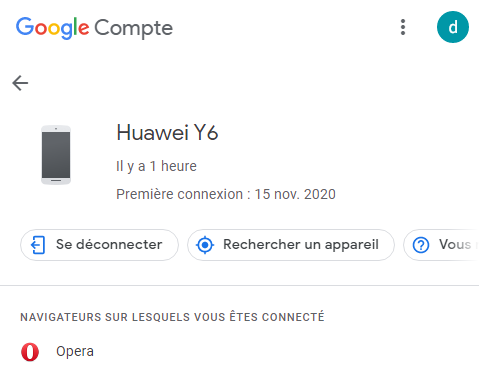 Appareil toujours connecté