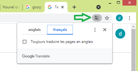 Traduire une page dans Google Chrome