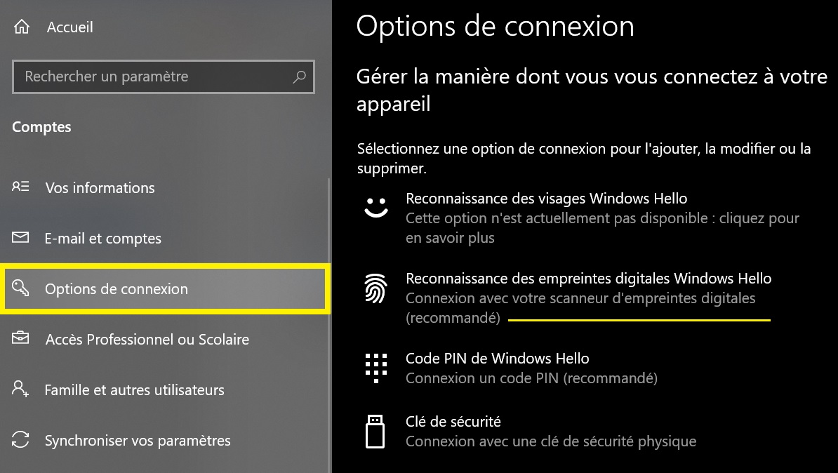 Activer Lempreinte Digitale Sur Windows Mettre L Empreinte Sur Pc Win Hot Sex Picture 4921
