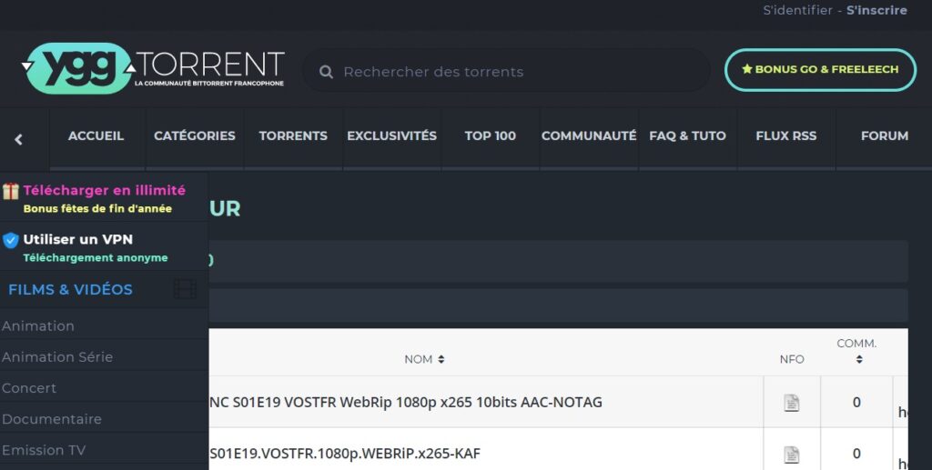 torrent films francais gratuit