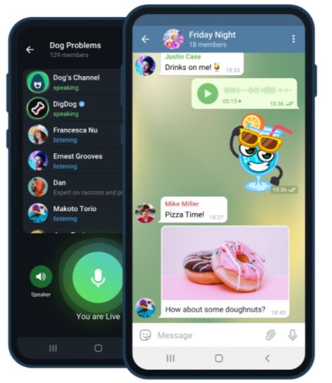 Telegram pour Android et iOS