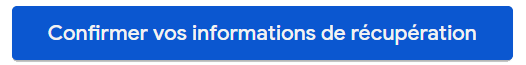 Confirmer les informations de récupération 