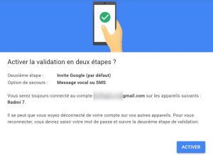 Activer la validation en deux étapes sur Gmail, Pourquoi et comment
