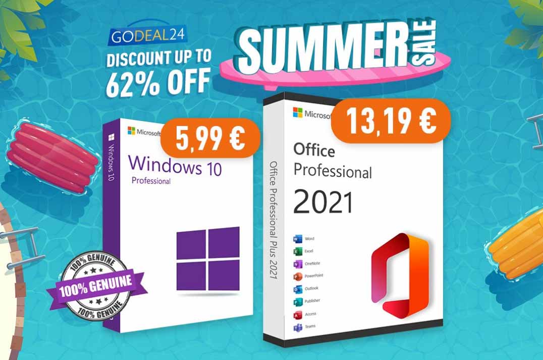 GoDeal24 Clé Windows 10 Pro