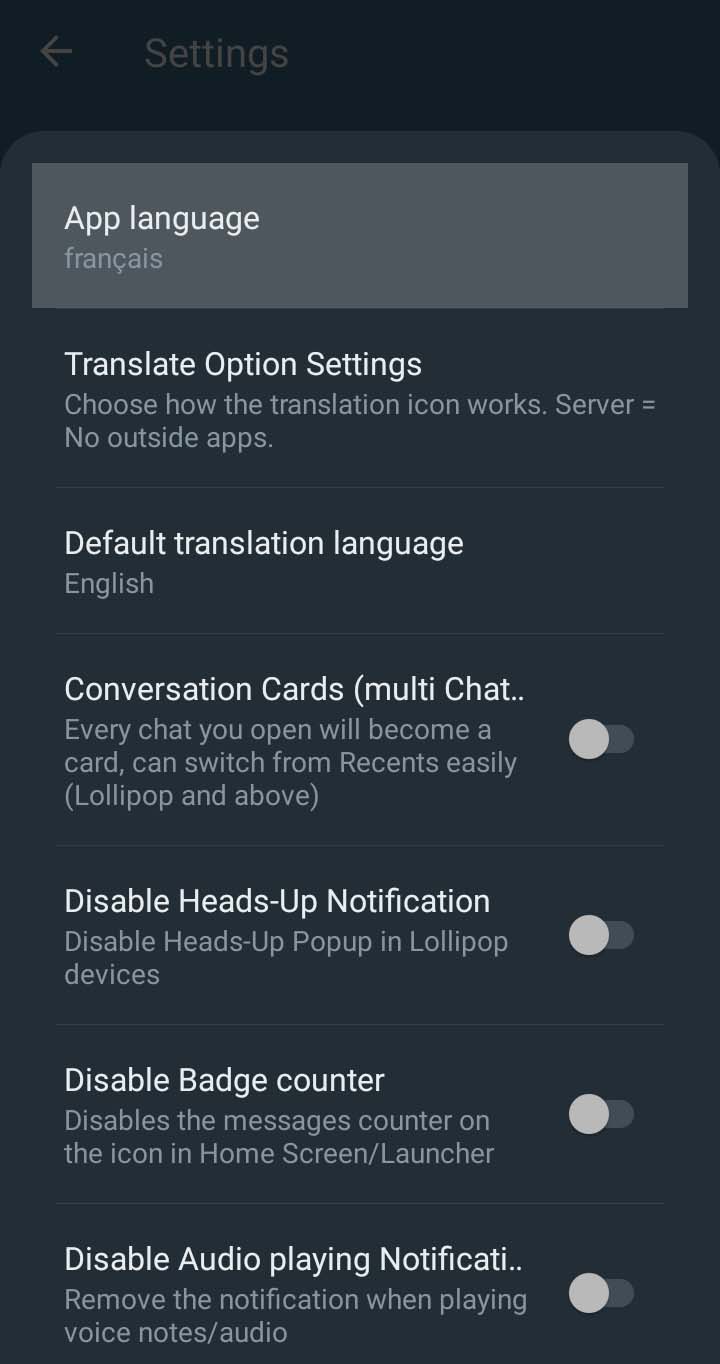App Language GBSettings