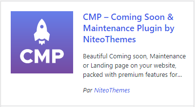 CMP-Coming Soon Maintenance