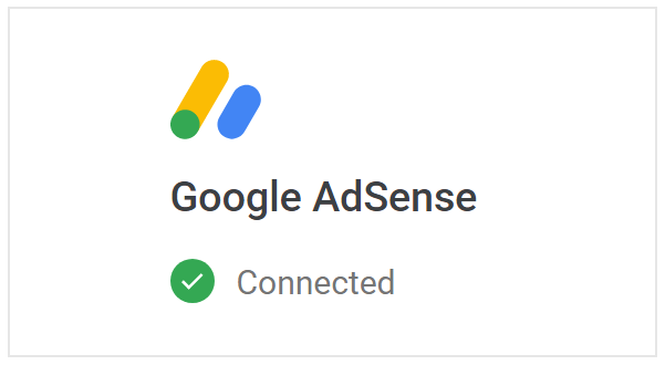 Site Kit connecté au compte AdSense