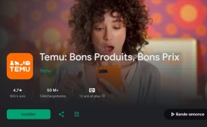 Télécharger Temu application pour Android et iOS