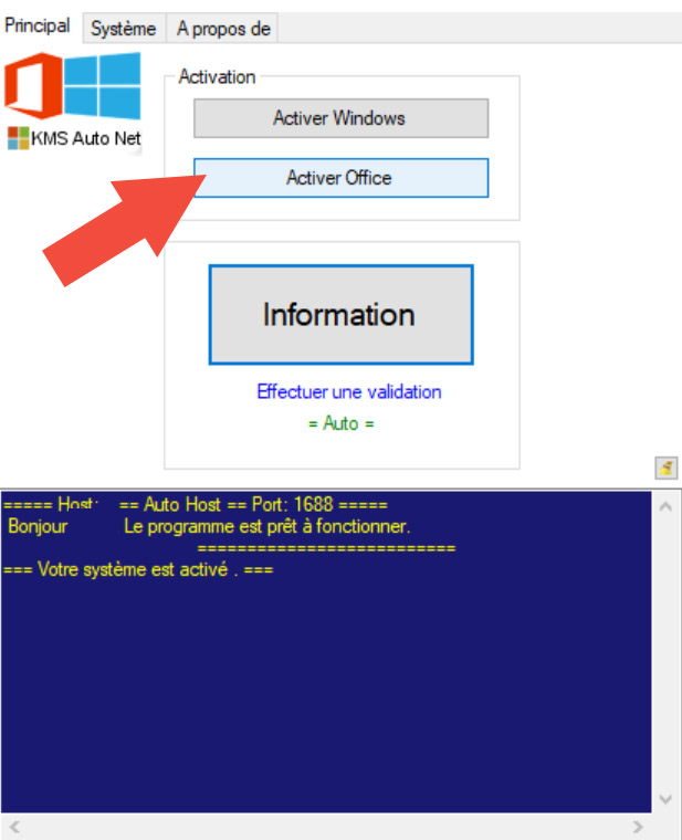 KMSAuto Activer Office