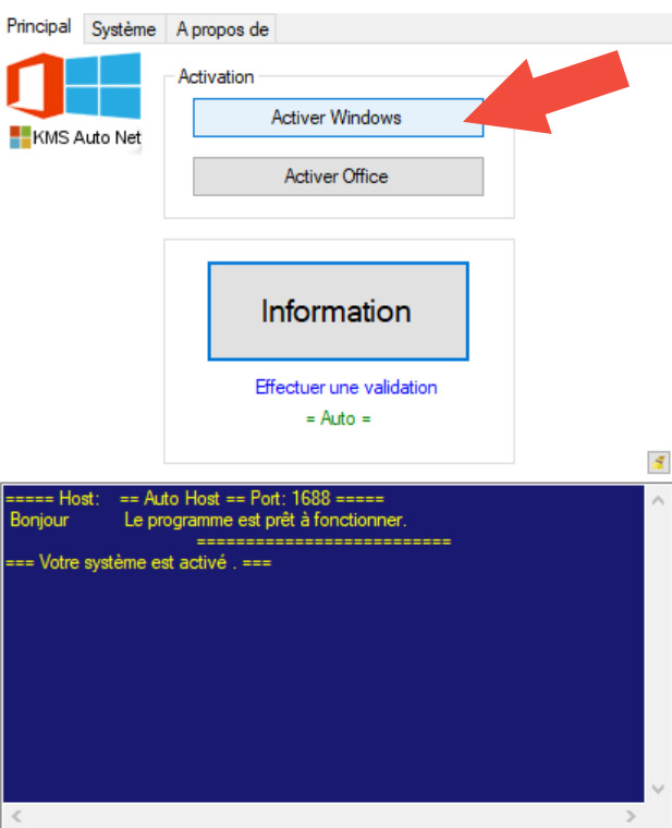 KMSAuto Activer Windows